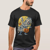 T-shirt Halloween Squelette équitation maman Dinosaure T r (Devant)