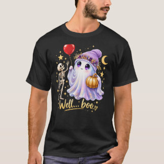 T-shirt Halloween squelette fantôme mignon Boo