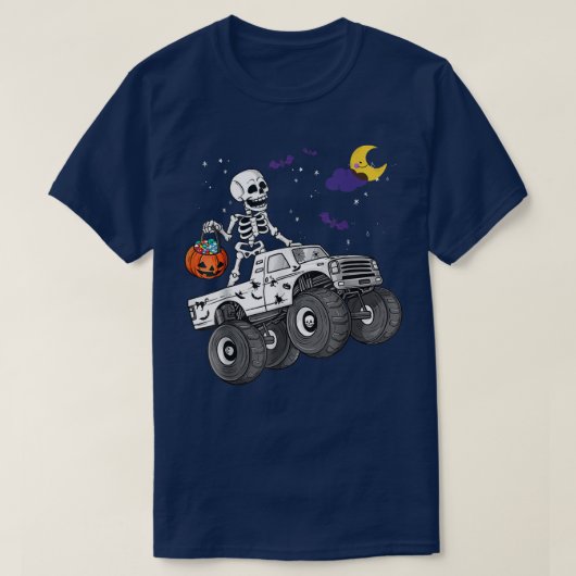 T-shirt Halloween Squelette Zombie équitation Monster Cami (Design devant)