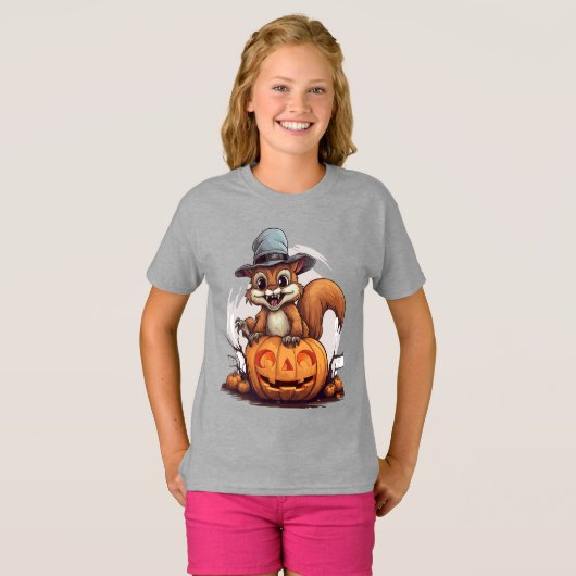 T-shirt Halloween Squirrel (Devant entier)