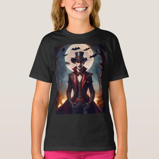 T-shirt Halloween Steampunk Gothique Zombie Vampire (Devant)