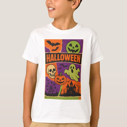 T-shirt Halloween style affiche Vêtements malaise vintage (Devant)