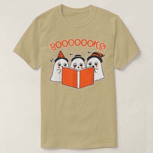 T-shirt Halloween T mignon Fantôme Lecture Livre Lover Don (Design devant)