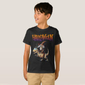 T-shirt Halloween T-rex Skeleton Ride (Devant entier)