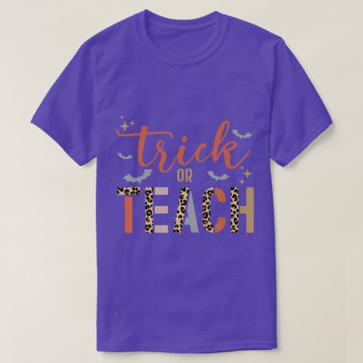 T-shirt Halloween Teacher Trick Ou Enseigner Le Costume Le (Design devant)