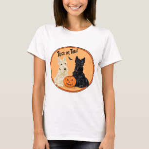 T-shirt Halloween Terrier Écossais