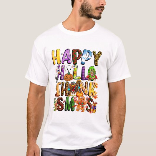T-shirt Halloween Thanksgiving (Devant)