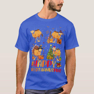 T-shirt Halloween Thanksgiving Christmas Camel Hallomerci