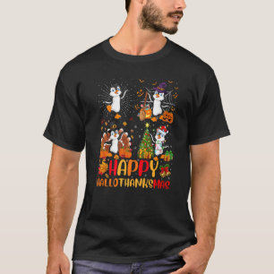 T-shirt Halloween Thanksgiving Christmas Penguin Bird Hall