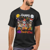 T-shirt Halloween Thanksgiving Christmas Shih Tzu Dog Hall (Devant)