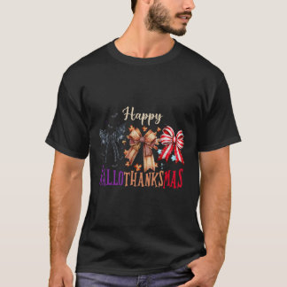 T-shirt Halloween Thanksgiving Joyeux Hallothanksmas Coque