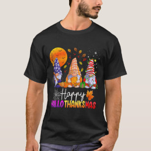 T-shirt Halloween Thanksgiving Noël Joyeux Hallomerci