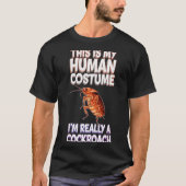 T-shirt Halloween This Is My Human Costume I'm Really A Ro (Devant)