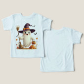 T-shirt Halloween Toddler Ghost Cute Witchy (Design Recto & Verso)
