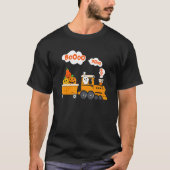 T-shirt Halloween Train Boo Funny Ghost Pumkin Ki (Devant)
