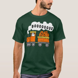 T-shirt Halloween Train Boo Funny Ghost Pumkin ToddlerBoy