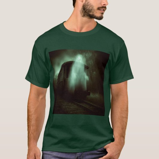 T-shirt Halloween - Train hanté 2 (Devant)