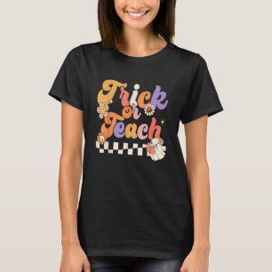 T-shirt Halloween Trick Or Teach Rétro Prof Hipp