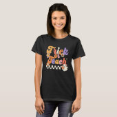 T-shirt Halloween Trick Or Teach Rétro Prof Hipp (Devant entier)