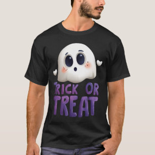T-shirt Halloween Trick or Treat Fantôme Mignon