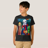 T-shirt Halloween Trick ou Traitements (Devant entier)