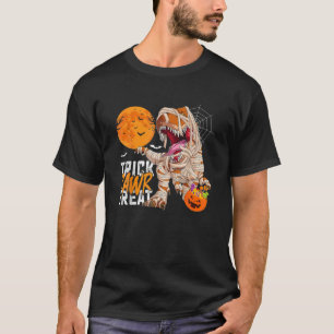 T-shirt Halloween Trick Rawr Treat T Rex Dinosaur Mummy Bo