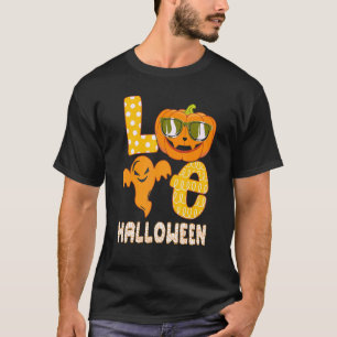 T-shirt Halloween Trick Treat Hippie Costume d'amour Hallo