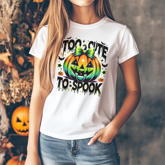 T-shirt Halloween trop mignon pour parler Citrouille Coque