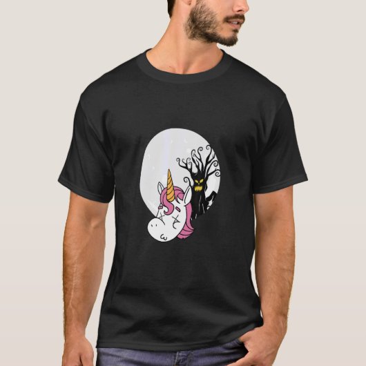 T-shirt Halloween Unicorn Graphisme Halloween Costume Tric (Devant)