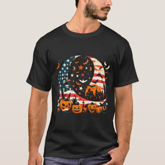 T-shirt Halloween USA (Devant)
