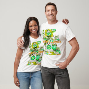 T-shirt Halloween Vert profond de la mer Fantôme Png, Ten