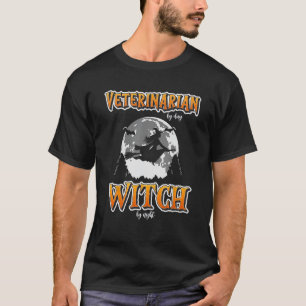 T-shirt Halloween Vétérinaire Sorcière, Drôle animal migno