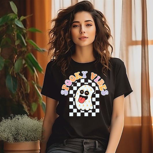 T-SHIRT HALLOWEEN VIBES GHOSTS ÉFFRAYANTS
