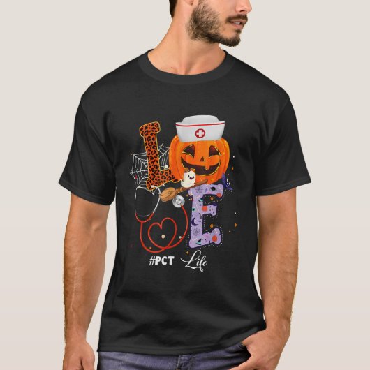 T-shirt Halloween vibes PCT Life Citrouille Nurfit pour (Devant)