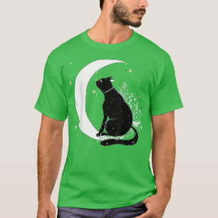 T-shirt Halloween vintage Cat noir costume sorcière Ha