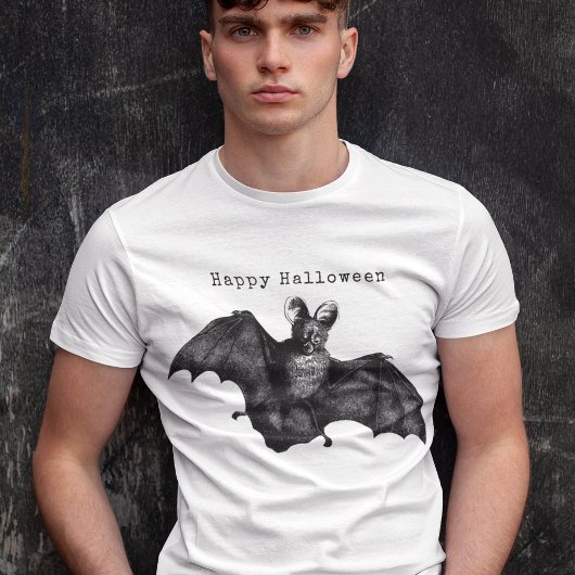 T-shirt Halloween Vintage de chauve-souris déplaisante
