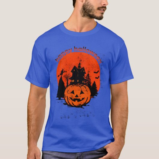 T-shirt Halloween vintage Happy Halloween (Devant)