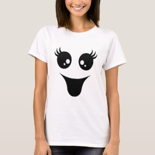 T-shirt Halloween - visage mignon de fantôme