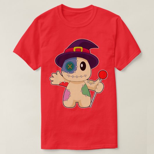 T-shirt Halloween Voo Doll (Design devant)