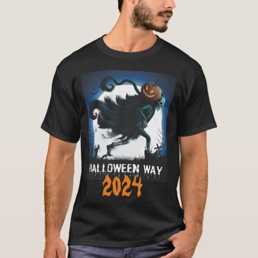T-shirt HALLOWEEN WAY : Le chemin Éffrayant vers l'avant (Devant)