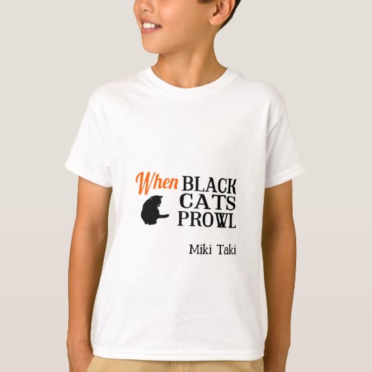 T-shirt Halloween Whimsical Whimsical Funny chat (Devant)