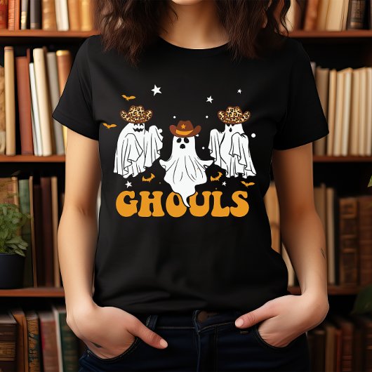 T-SHIRT HALLOWEEN WILD WEST COWBOY GHOSTS | GHOULS