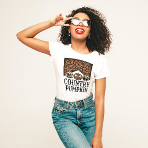 T-SHIRT HALLOWEEN WILD WEST COWBOY PAYS CITROUILLE