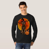 T-shirt Halloween Wirehaired Pointing Griffon Jack O Lante (Devant entier)