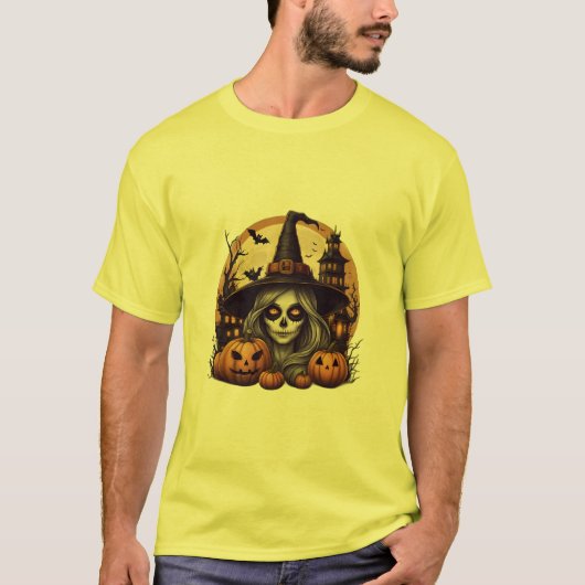 T-shirt Halloween Witch (Devant)