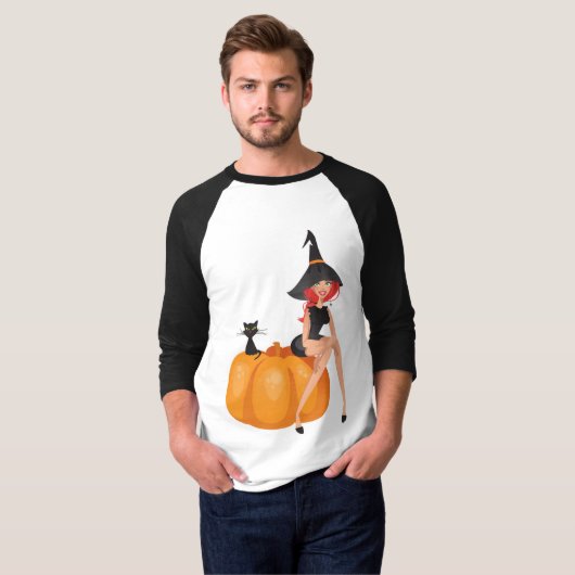 T-SHIRT HALLOWEEN WITCH (Devant entier)