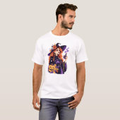 T-shirt Halloween witch (Devant entier)