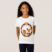 T-Shirt Halloween Witch Bash Jack-o'-lantern Fille d'anniv (Devant entier)