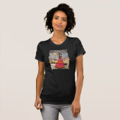 T-shirt Halloween Witch et Black Cats Art (Devant entier)