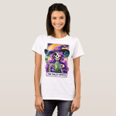 T-shirt Halloween Witch Skeleton (Devant entier)